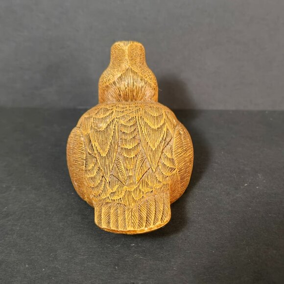 Hand-Carved-Wood-Look Resin Duck Figurine 2" Tall Bird Hunting Nature Decor - Picture 5 of 10